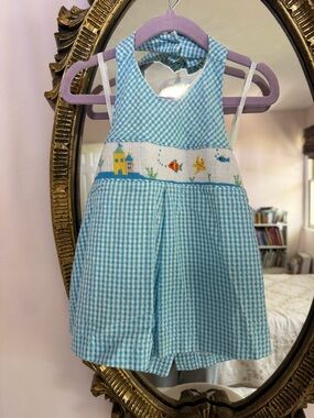 Adorable smocked summer halter top, 3T